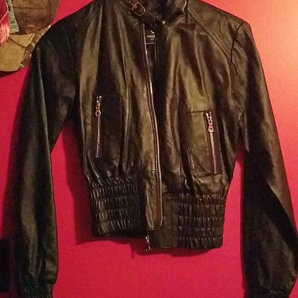 Xs leather adult jacket